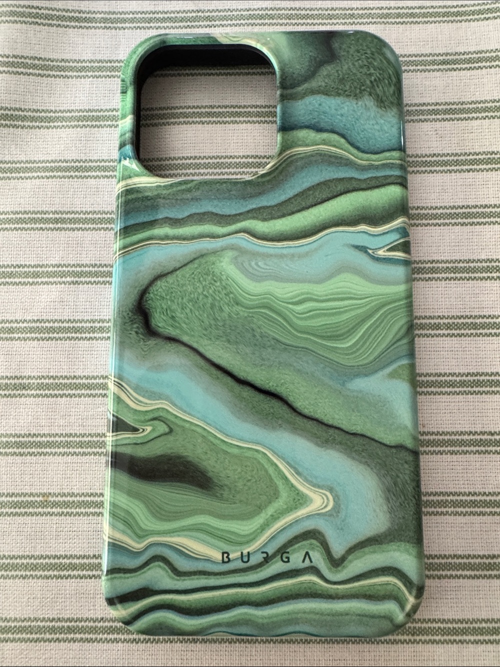 Burga Green Marble Phone Case - Green
